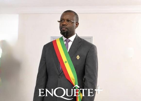 Ousmane Sonko lors d'une séance parlementaire
